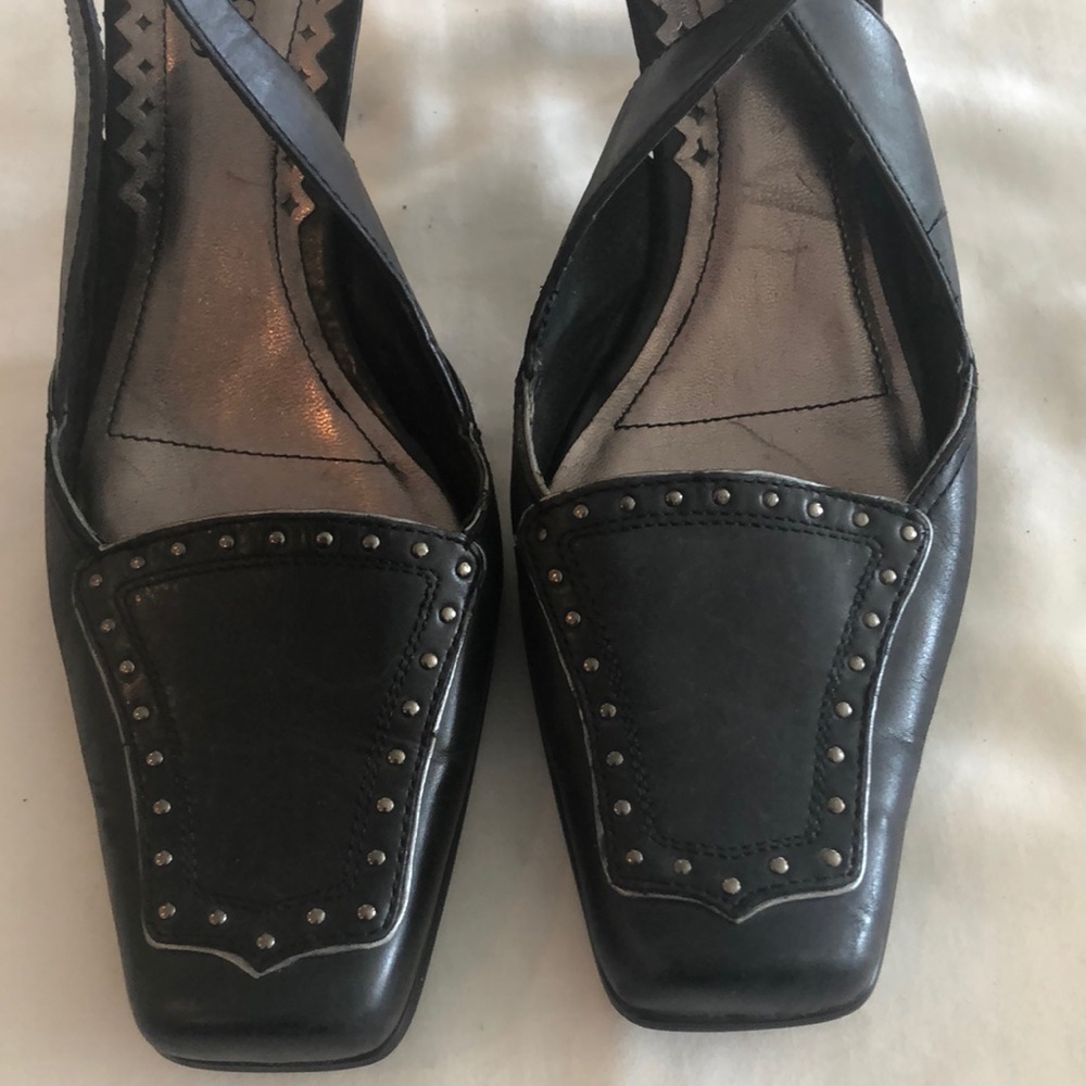 Franco Sarto leather Slip on mule SZ 9